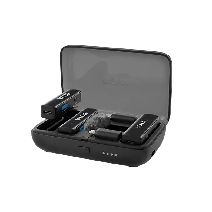 BOYA BOYALINK 2 Wireless Lavalier Microphone for iPhone Camera Android phone.